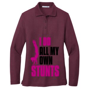 Women's Silk Touch Long Sleeve Polo Thumbnail