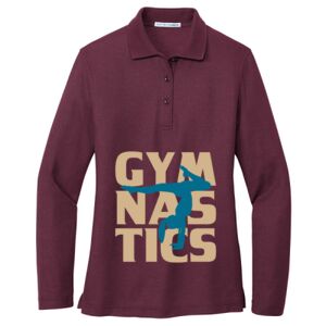 Women's Silk Touch Long Sleeve Polo Thumbnail