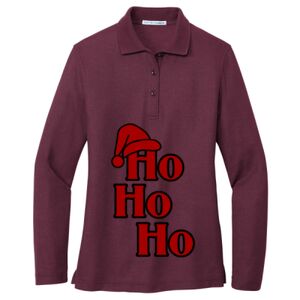 Women's Silk Touch Long Sleeve Polo Thumbnail
