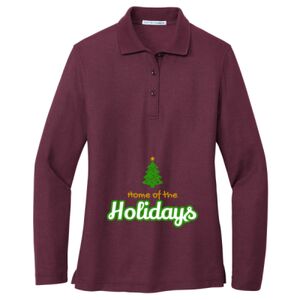 Women's Silk Touch Long Sleeve Polo Thumbnail